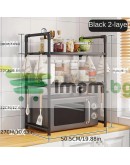 Рафт за микровълнова с три нива стабилна конструкция и PVC рафтове